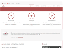 Tablet Screenshot of falconkargo.com